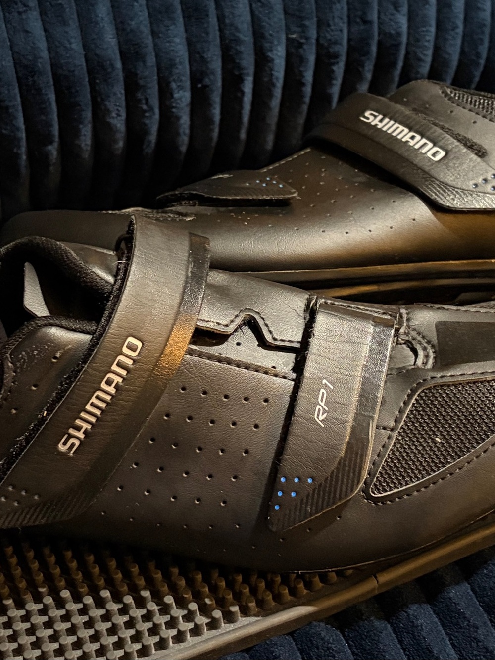 Shimano Black Cycling Road Shoes with Velcro Straps